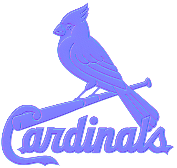 St. louis Cardinals Colorful Embossed Logo iron on paper